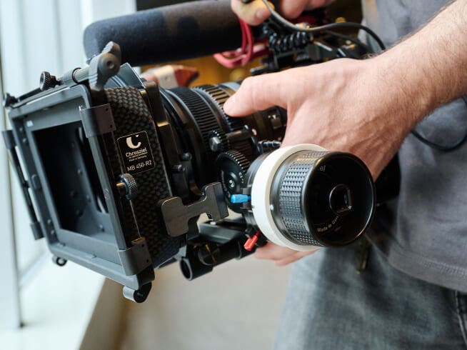 Lens shape designed to easily attach a matte box. | Nikon Cameras, Lenses & Accessories